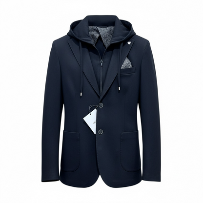 Giacca Punto Milano | Cappuccio Removibile | Blu | Nero