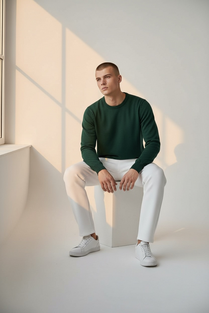 Maglia Uomo Viscosa Girocollo Basic 7 Colori