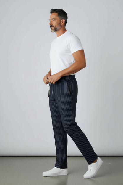 Pantalone Sartoriale | Mono Lana | Gessato | Laccetto