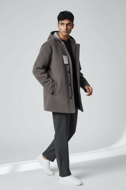 Giaccone Uomo Invernale con Cappuccio Made in Italy