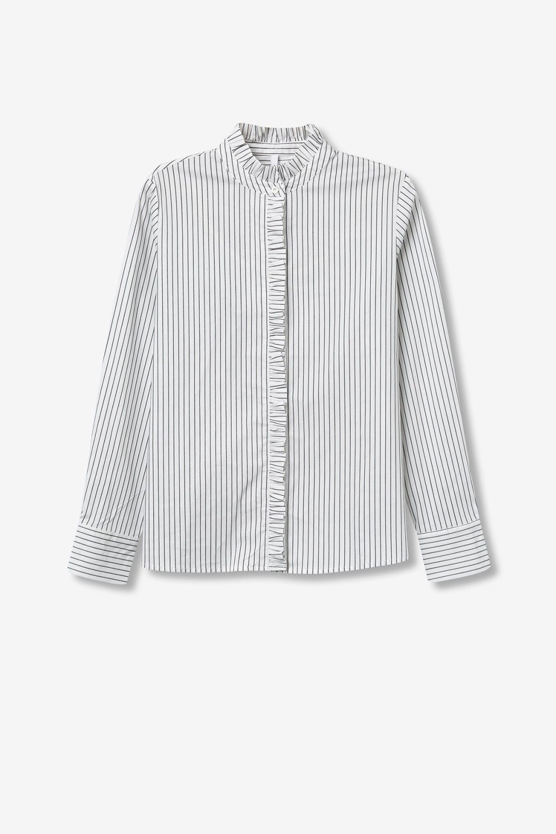 Camicia Rixie Tiffosi a righe bianche e nere - immagine prodotto principale per e-commerce