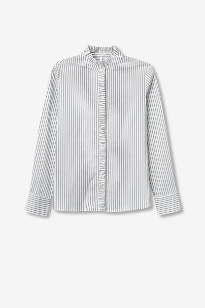 Camicia Rixie Tiffosi a righe bianche e nere - immagine prodotto principale per e-commerce