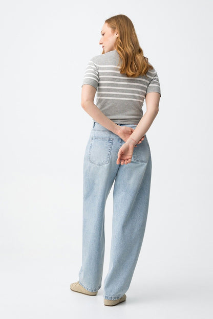 Jeans donna balloon Tiffosi Ava_4 lavaggio chiaro - vista posteriore dettaglio tasche