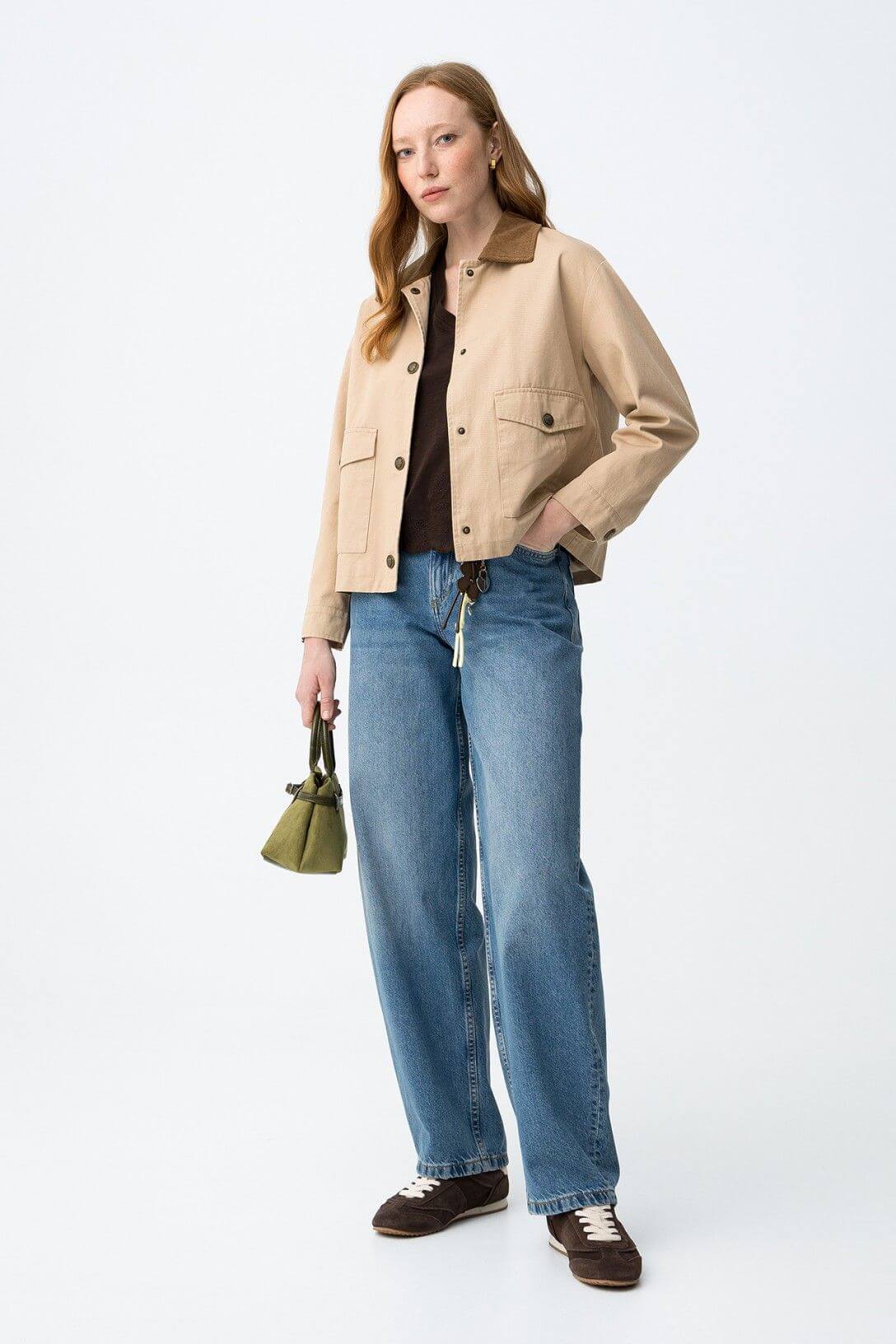 Jeans donna balloon fit Tiffosi Ava_4 lavaggio medio vita alta gamba larga - vista frontale
