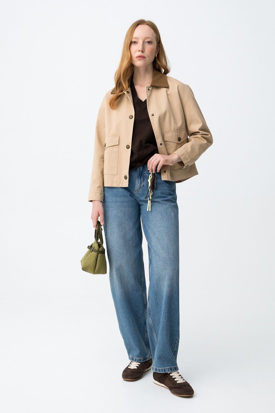 Jeans donna balloon fit vita alta lavaggio medio - look casual chic outfit completo