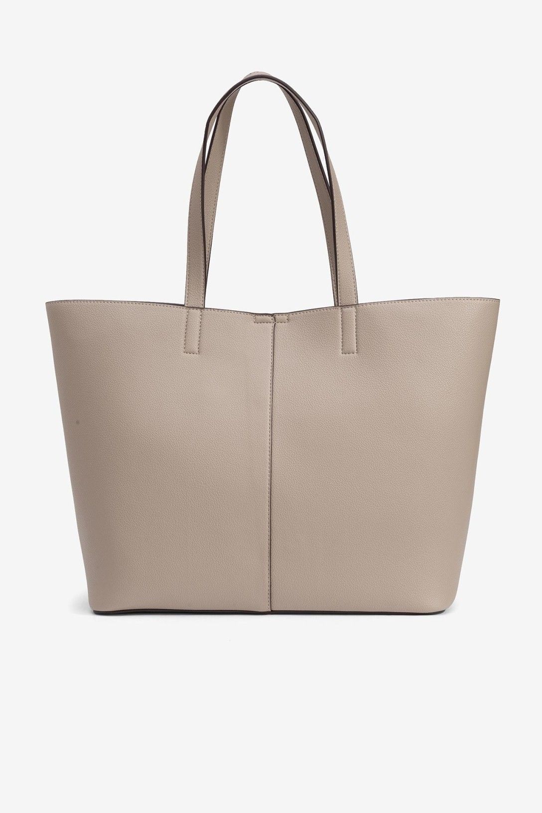 Borsa Bianca in Beige & Nero