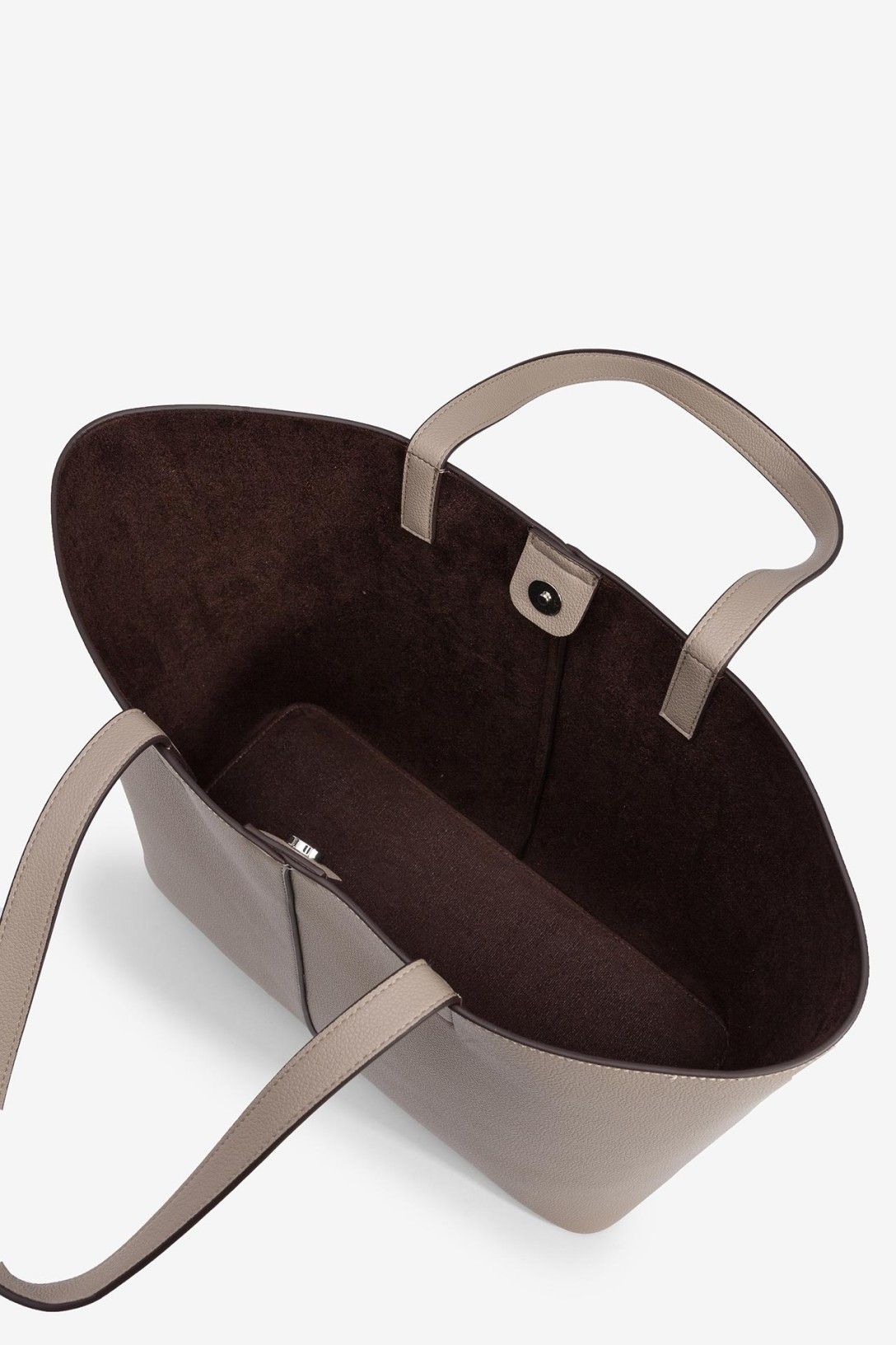 Borsa Bianca in Beige & Nero