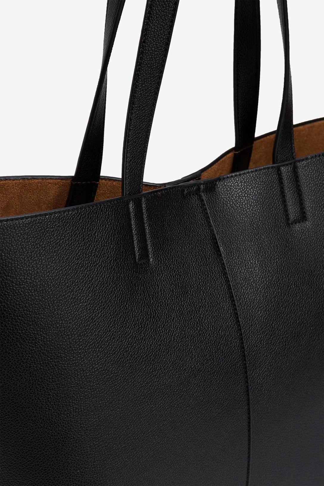 Borsa Bianca in Beige & Nero