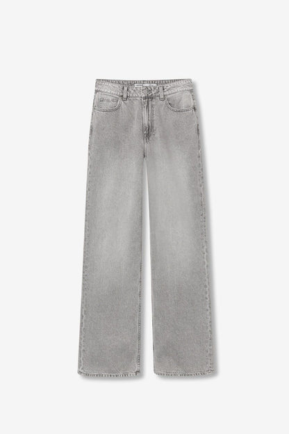 Jeans bonnye donna grigio wide leg Bonnye_52 - dettaglio vestibilità ampia e comoda