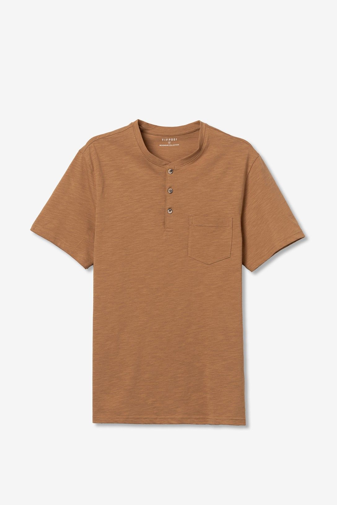 T-Shirt Brian uomo cotone arancio - dettaglio vestibilità regolare e comfort