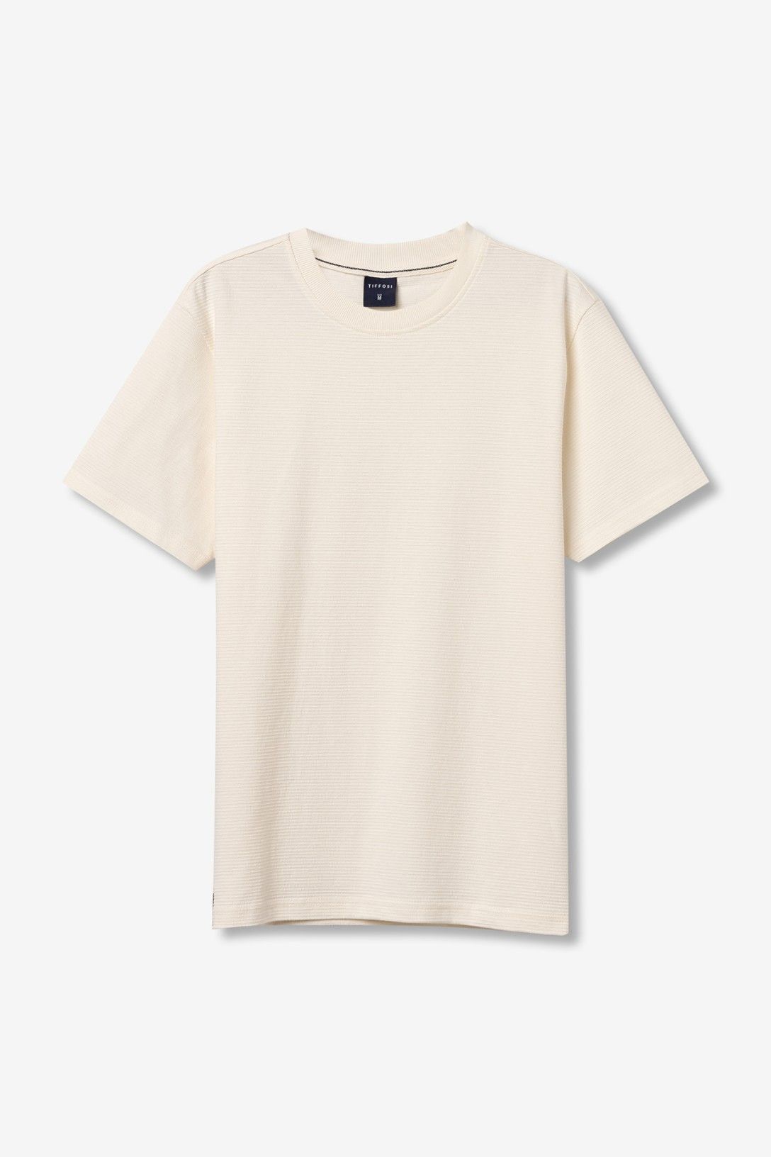 T-Shirt Bryan uomo casual smart - maglietta cotone micro fantasia righino comfort