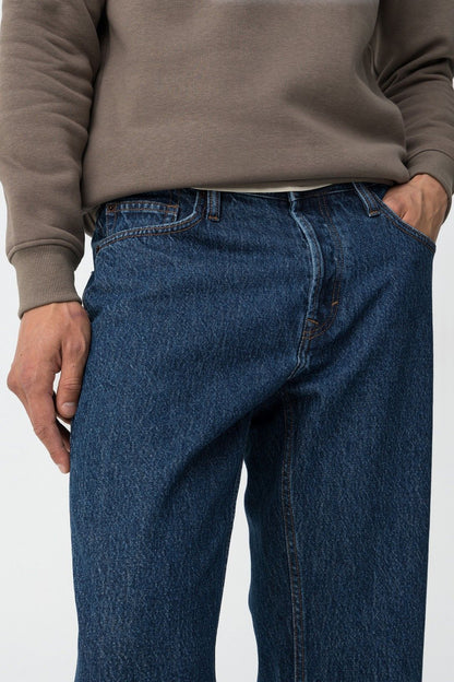 Dettaglio tasche e chiusura jeans Cole_66 Tiffosi - qualità artigianale
