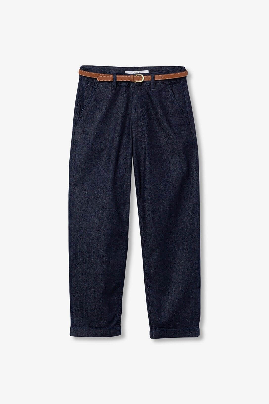 Jeans donna Emily tasca americana Tiffosi lavaggio scuro - vista frontale denim elasticizzato tasca americana