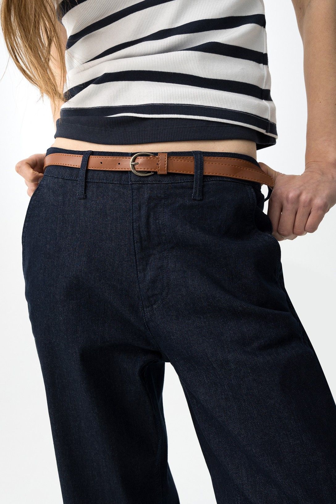 Dettaglio jeans donna Emily tasca americana Tiffosi - tessuto denim 98% cotone 2% elastan