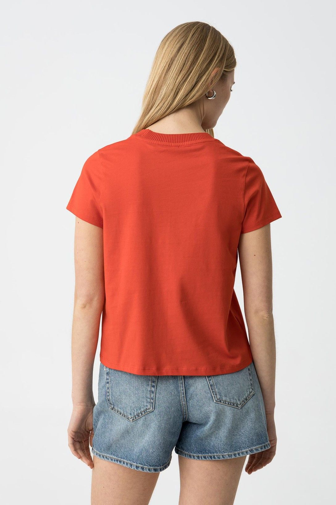 T-Shirt Gardenia Bianca & Corallo