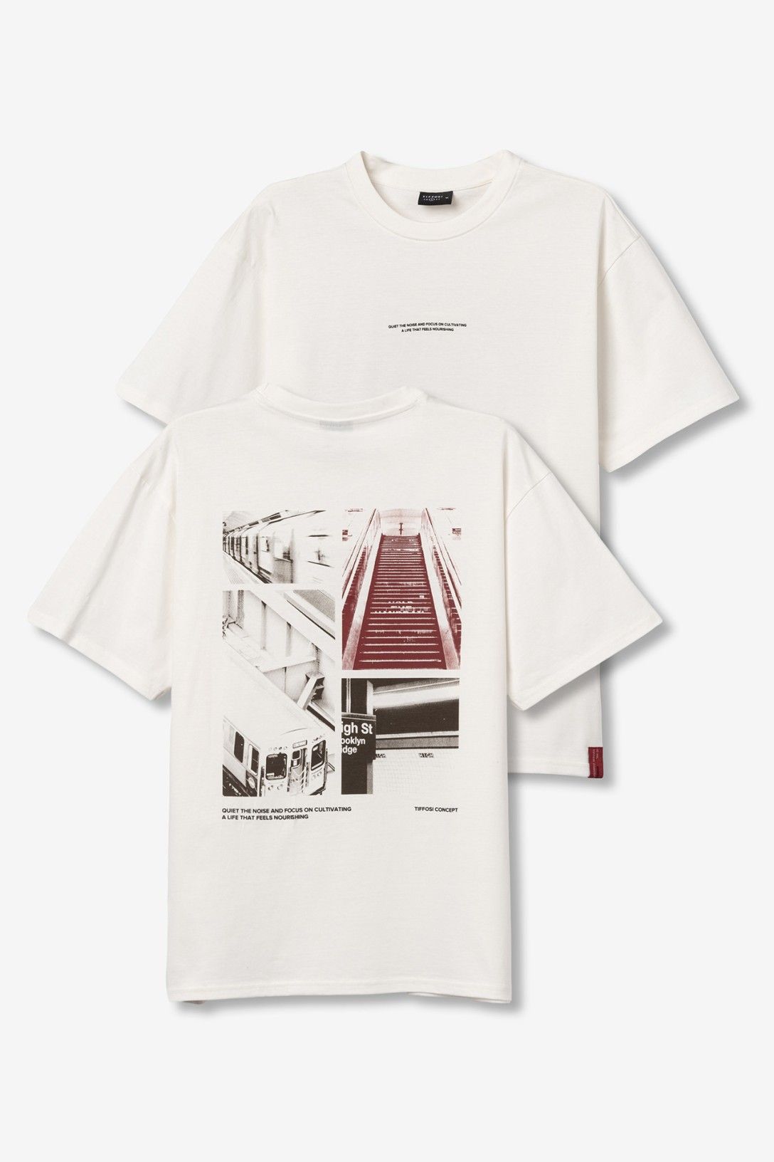 T-Shirt George uomo cotone - dettaglio doppia stampa sul retro design esclusivo