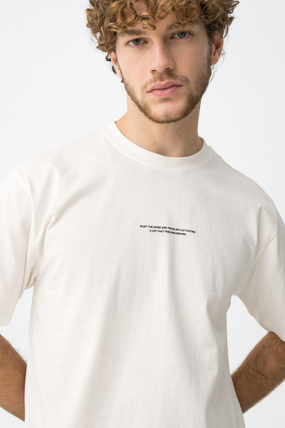 T-Shirt George uomo cotone over fit - maglia cotone manica corta vestibilità ampia