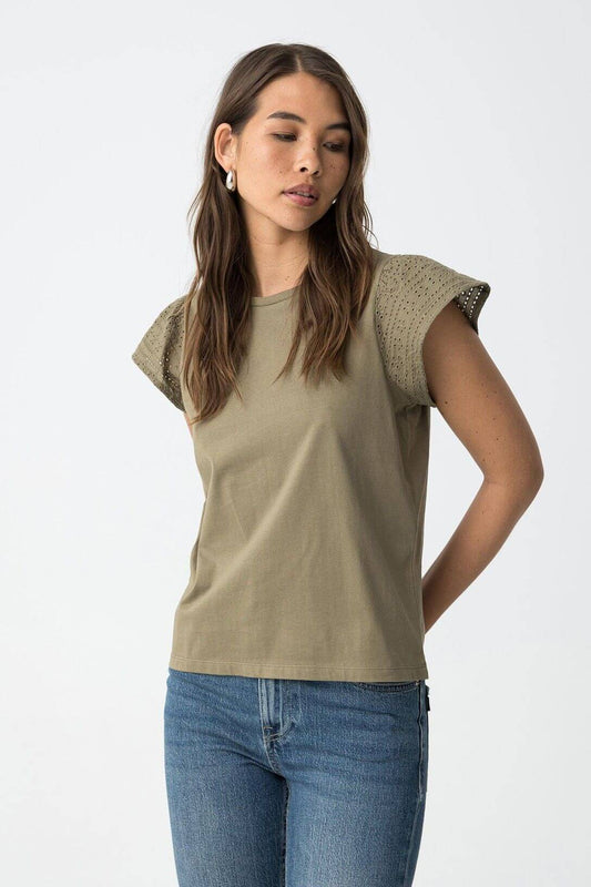 T-Shirt Graciosa Bianca|Blu|Verde