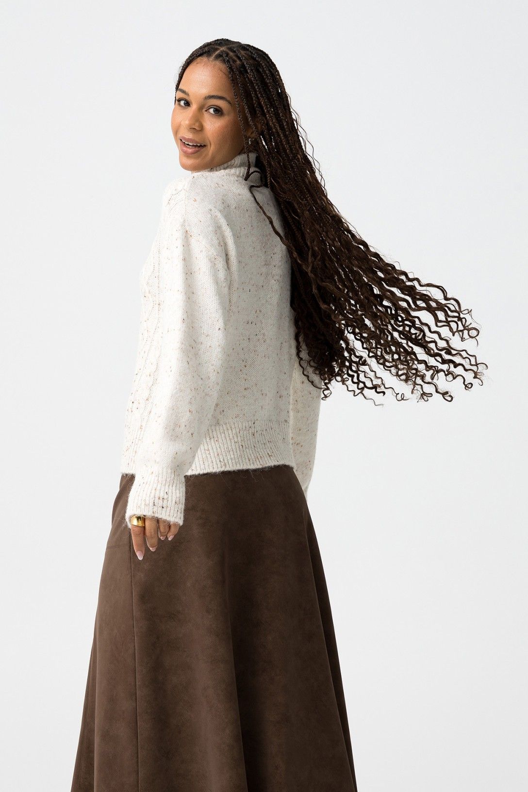 Maglione Hagall a trecce - vista posteriore