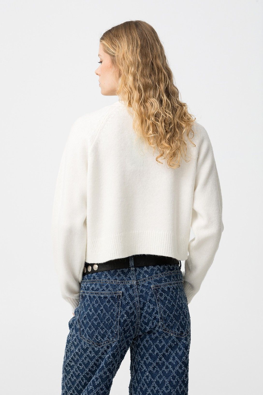 Cardigan Helaena panna - vista posteriore
