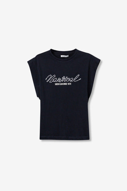 T-Shirt Indigo | Bianca | Blu