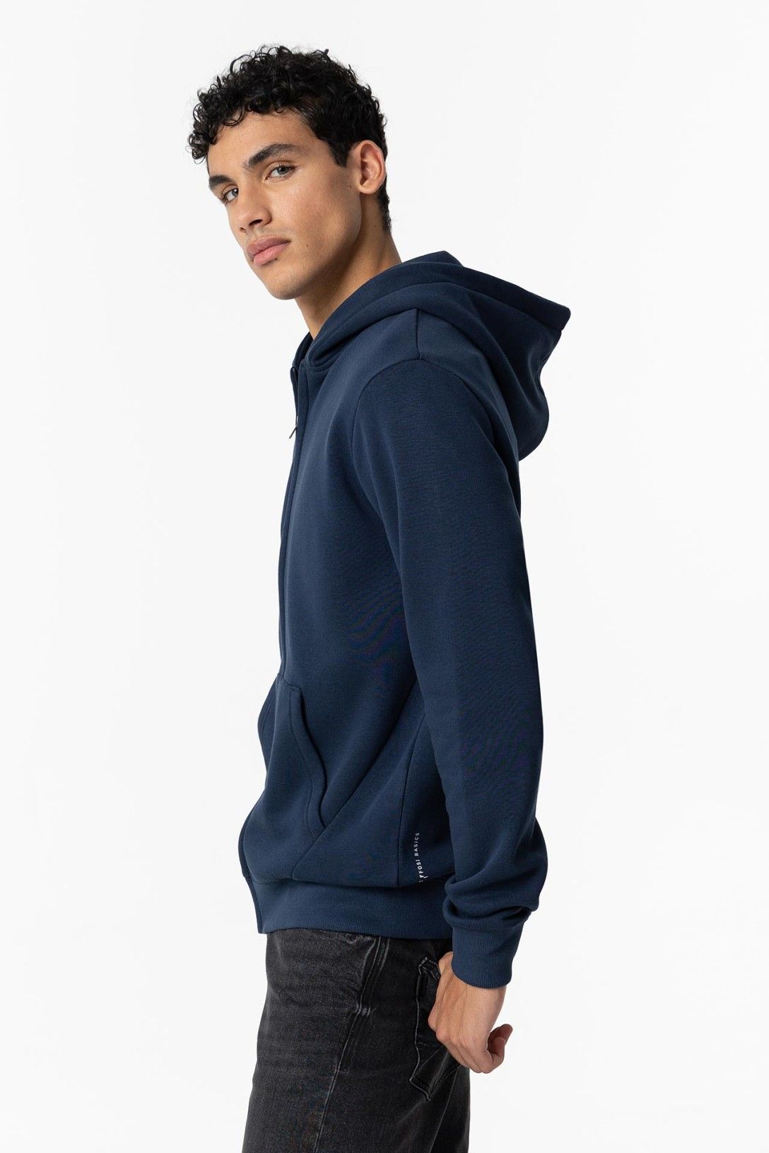 Felpa uomo James Tiffosi con zip - perfetta per l'inverno
