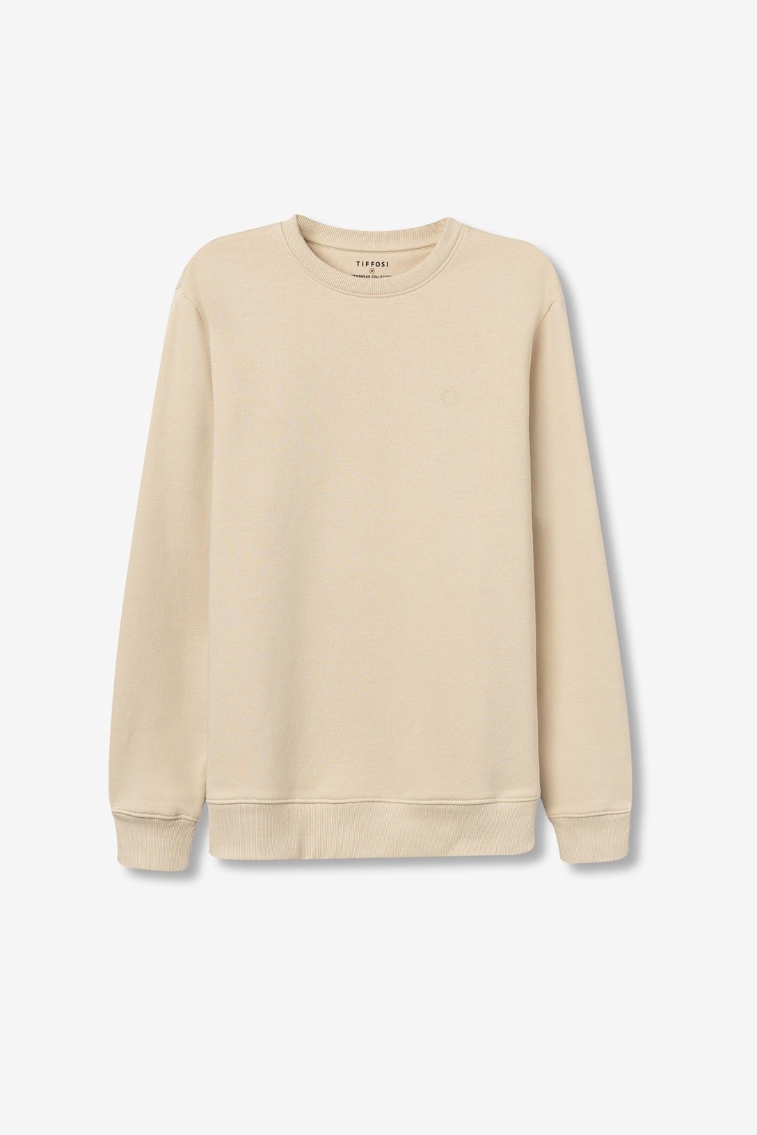 Felpa uomo Jamie beige Tiffosi - modello  girocollo
