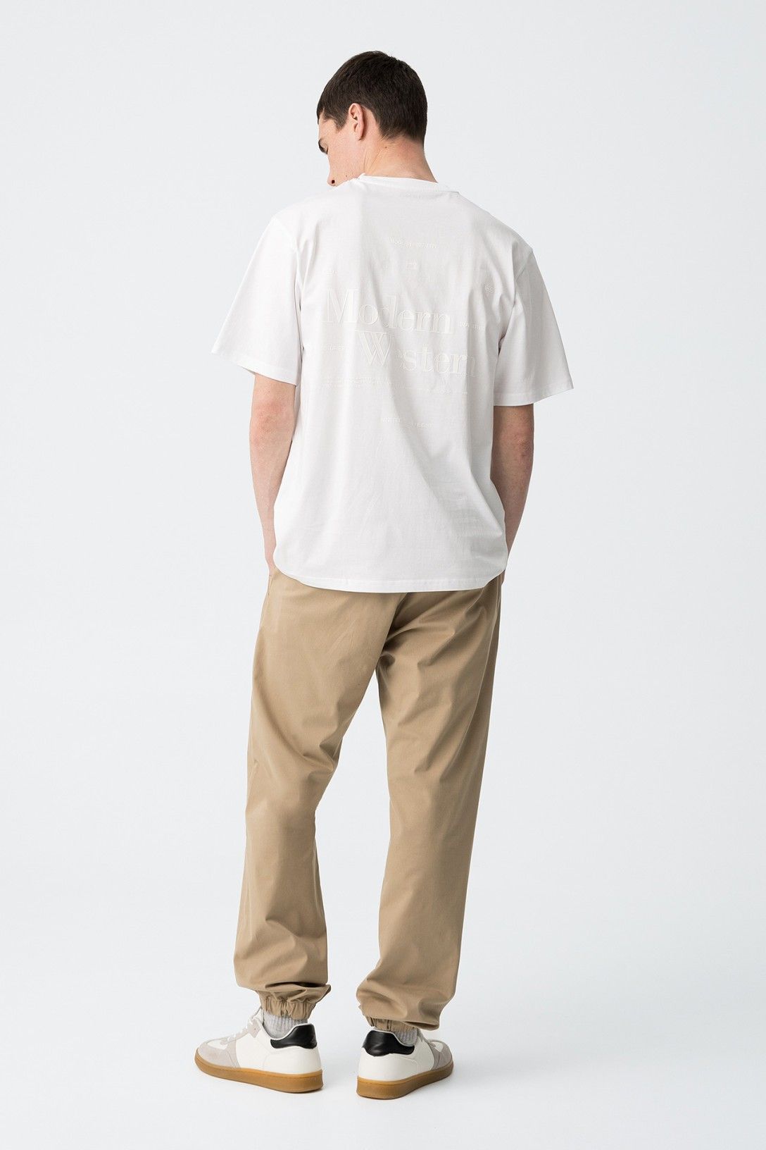 Pantalone Jogger Cotone- Beige|Grigio|Militare