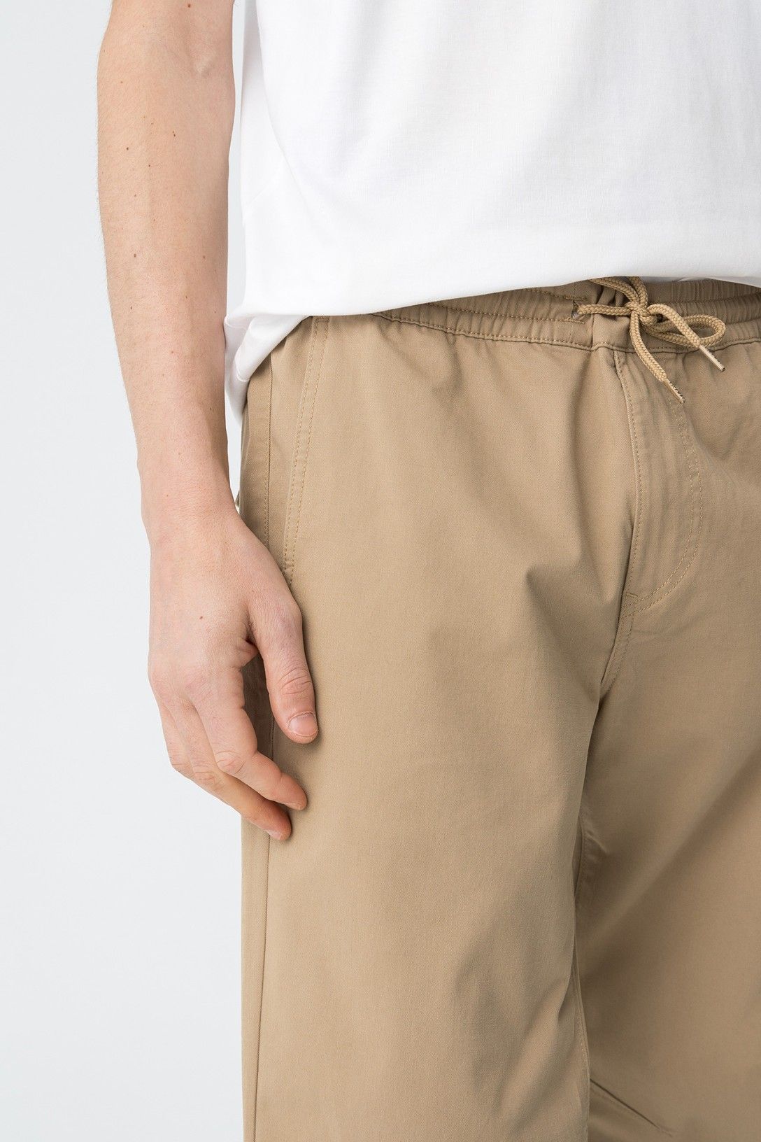 Pantalone Jogger Cotone- Beige|Grigio|Militare