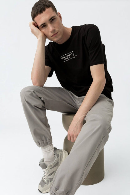 Pantalone Jogger Cotone- Beige|Grigio|Militare