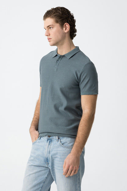 Polo Filo| Blu Mirage | Blu| Lewis