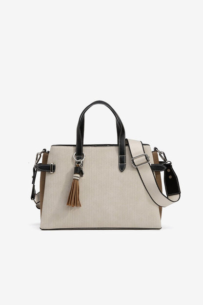 Borsa Lilith tessuto rigido strutturato — look completo outfit | Frarò
