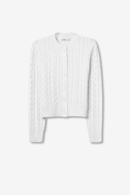 Cardigan Limnoria | Nero | Bianco