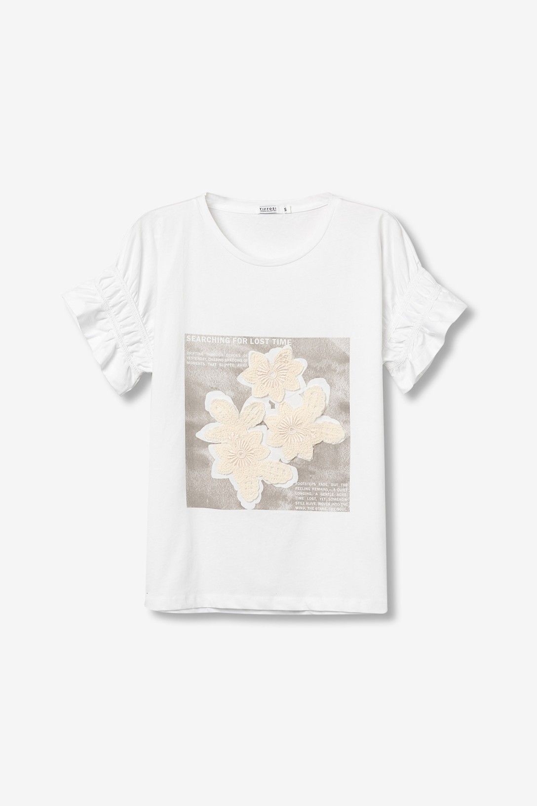 T-shirt donna Lydia cotone burro Tiffosi - vista frontale cotone