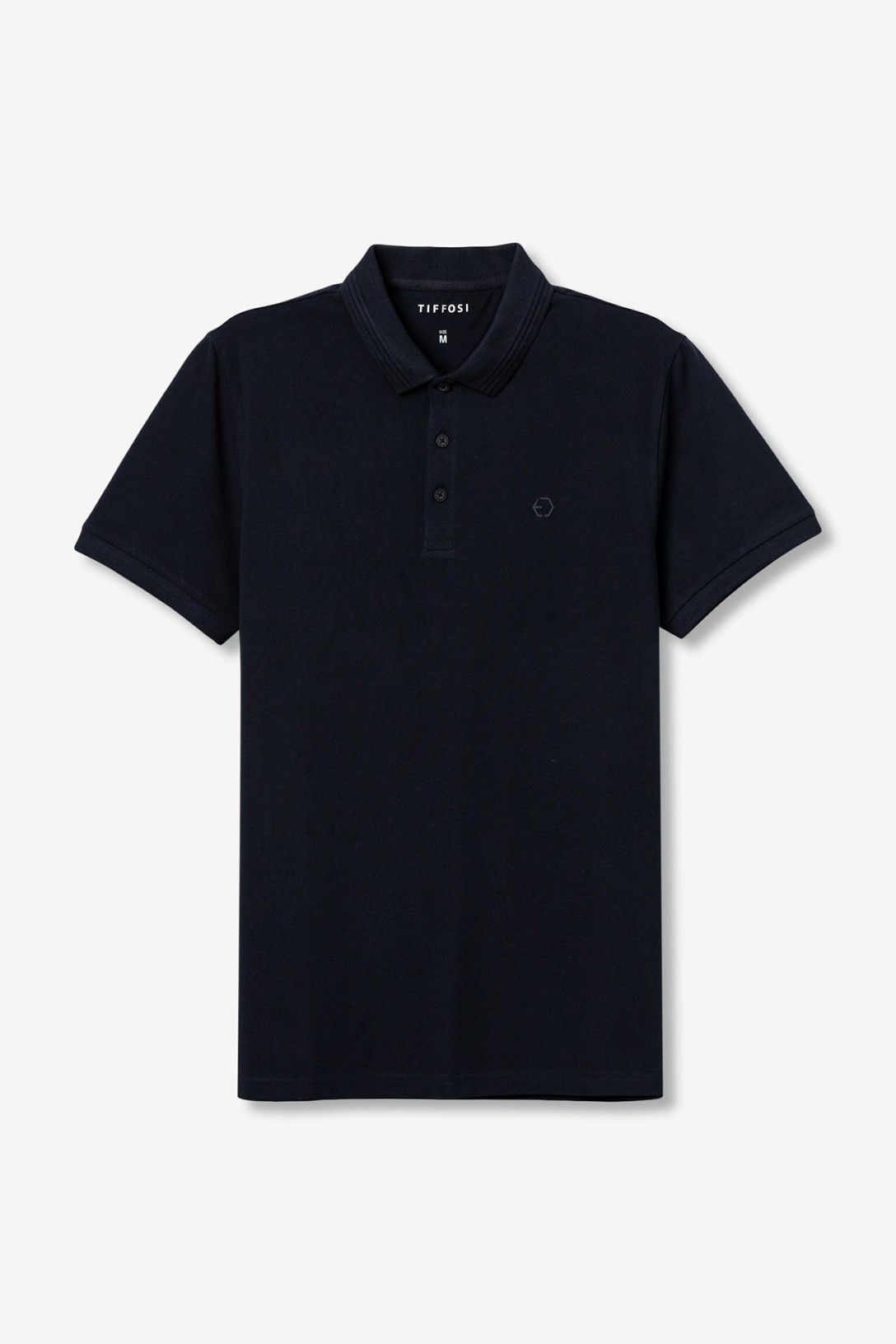 Polo Uomo Manning blu - polo casual con colletto e bottoni cotone