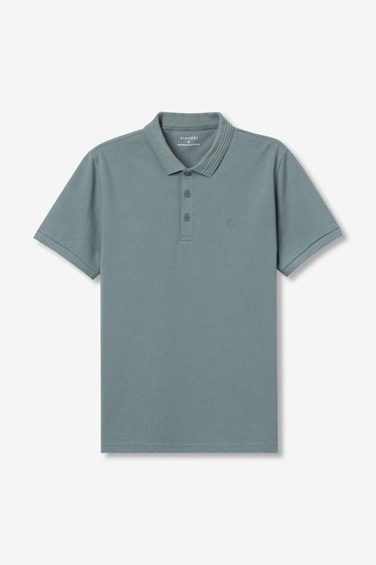 Polo Uomo Manning grigio scuro - maglia elegante cotone 100% colletto