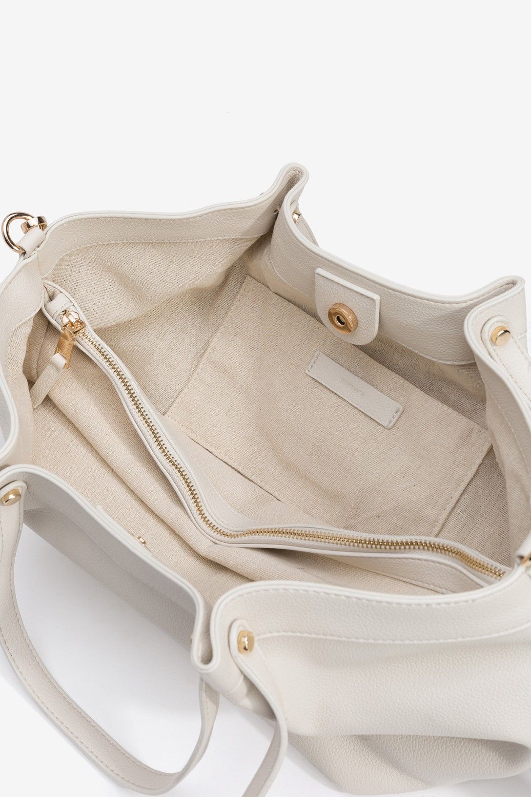 Borsa Marianne donna eco pelle bianca — vista dall'alto | Frarò
