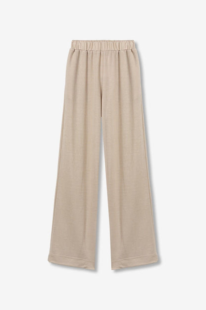 Pantalone palazzo Donna Mellow donna beige  collezione primavera estate 2026
