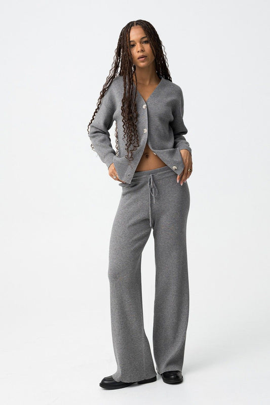 Cord Set Mix&Match grigio - completo coordinato donna casual chic versatile