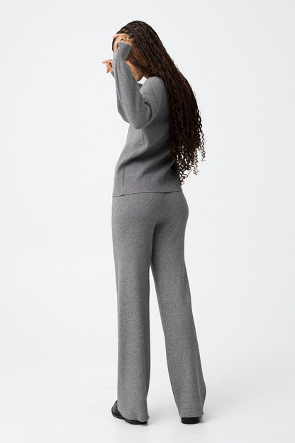 Cord Set Mix&Match grigio - dettaglio posteriore completo coordinato donna versatile