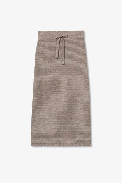 Gonna coordinata Muffin beige - Outfit casual inverno