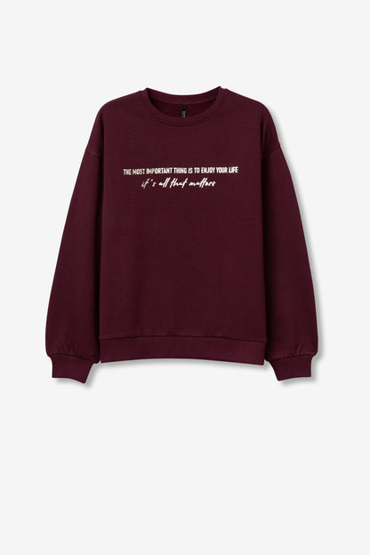 Felpa Oceanic_4 | Bordeaux | Nero