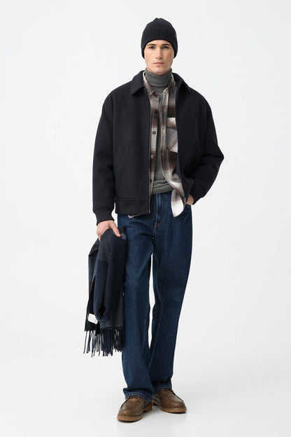 Giubbotto Tiffosi Percut - dettaglio collo a revers e polsini a coste
