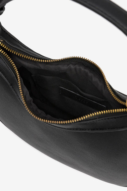 Borsa Pippa Black dettaglio chiusura zip superiore - design compatto