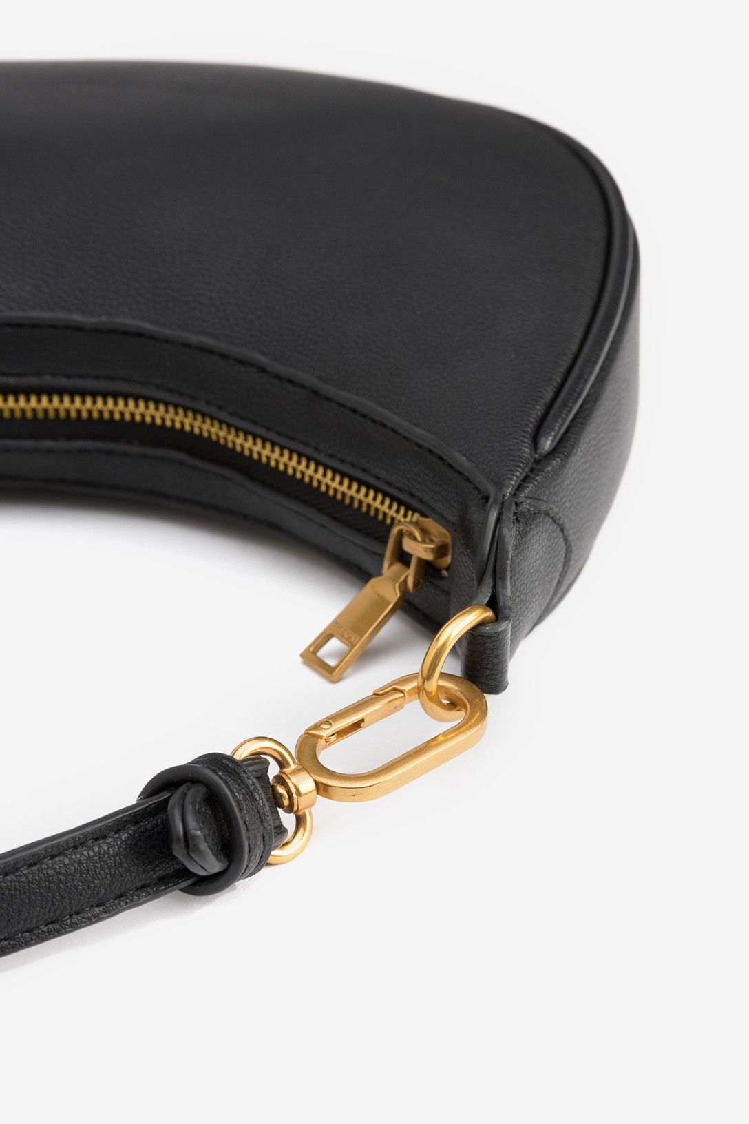 Borsa Pippa Black tracolla fissa con maglie metalliche - dettaglio catena