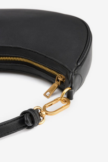 Borsa Pippa Black tracolla fissa con maglie metalliche - dettaglio catena