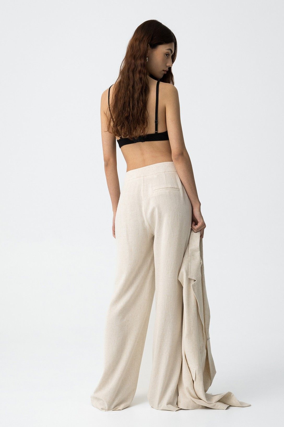Pantalone donna Portel vita alta – vista posteriore – Frarò Shop