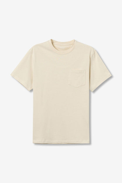 T-shirt uomo cotone Porter Tiffosi 100% cotone - Variante colore burro disponibile