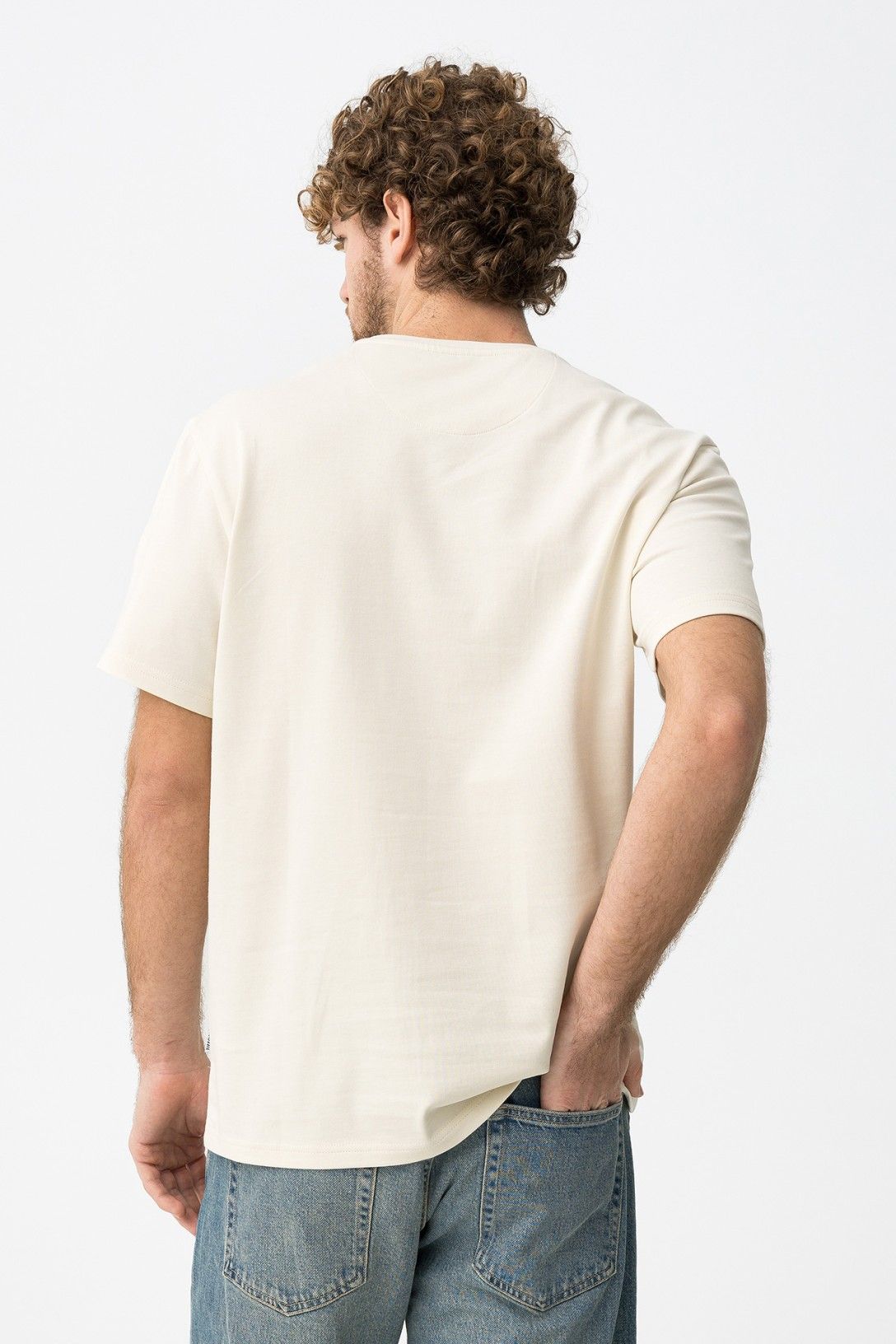 T-shirt uomo cotone Porter Tiffosi - Dettaglio retro e vestibilità regolare