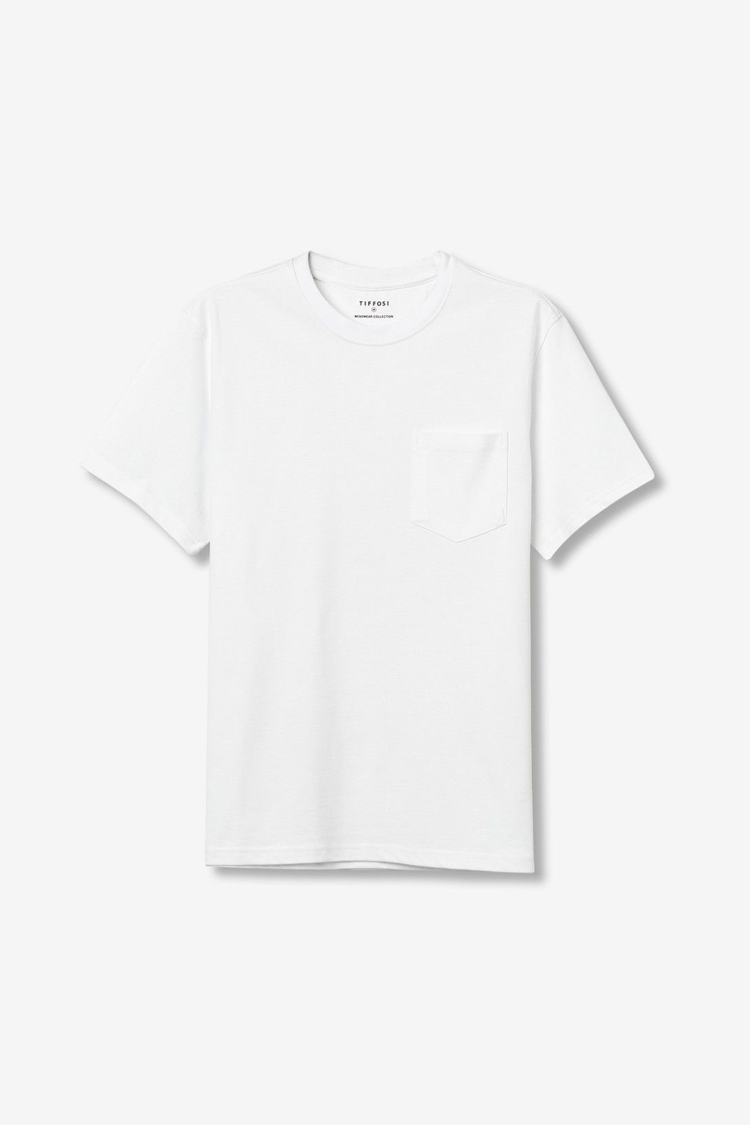T-shirt Uomo cotone Porter Tiffosi mezza manica cotone -  colore  bianco disponibile